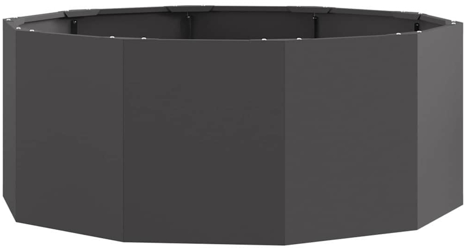 vidaXL Pflanzkübel Schwarz 90 x 90 x 35 cm Stahl 883731 Bild 1