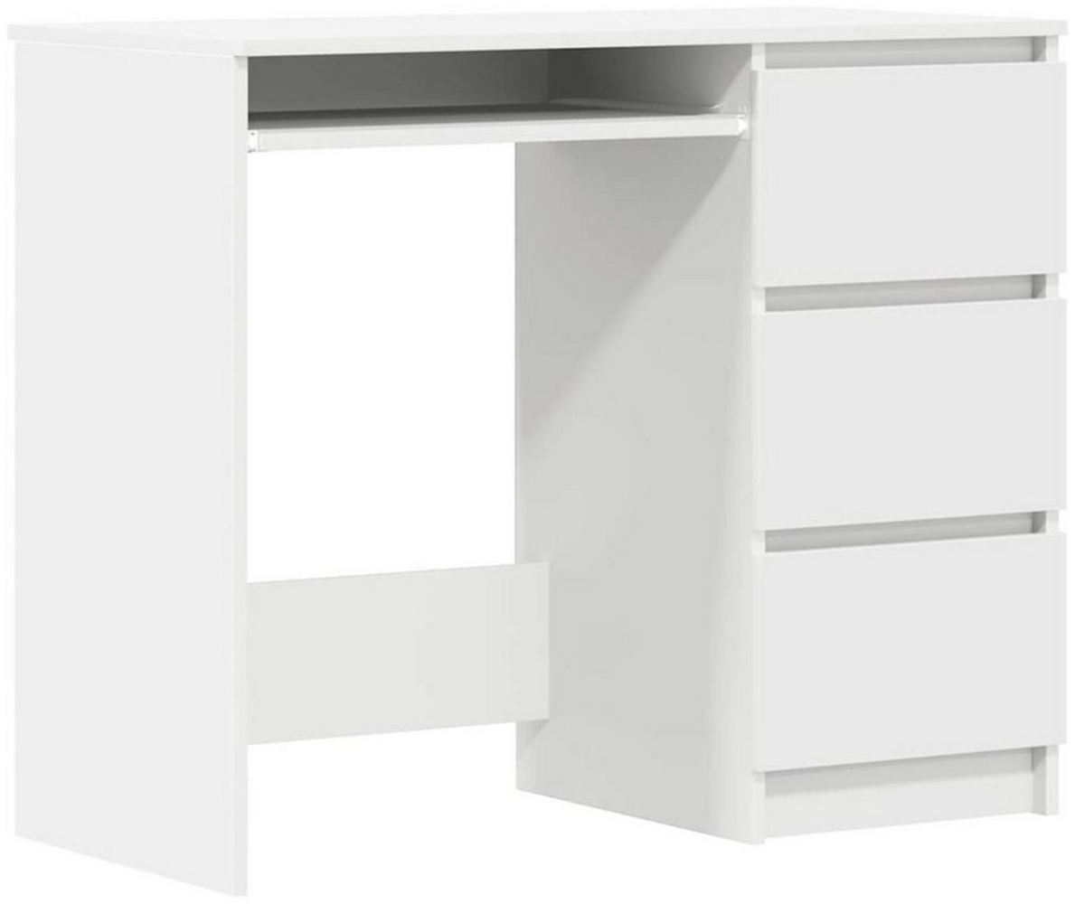 DOTMALL Schreibtisch Schreibtisch Weiß 90x45x76 cm Holzwerkstoff Bild 1