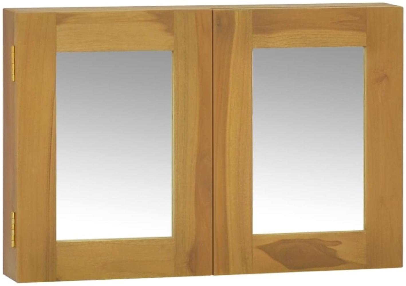 vidaXL Spiegelschrank 60x10x40 cm Massivholz Teak 338242 Bild 1