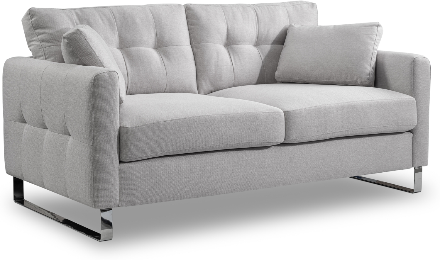 Sofa (B/H/T: 175x92x94 cm) in Hellgrau Bild 1
