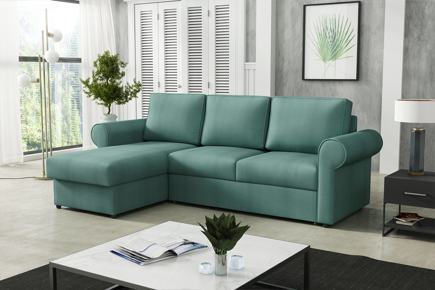 Ecksofa Usero, Farbe: Kronos 26 Bild 1