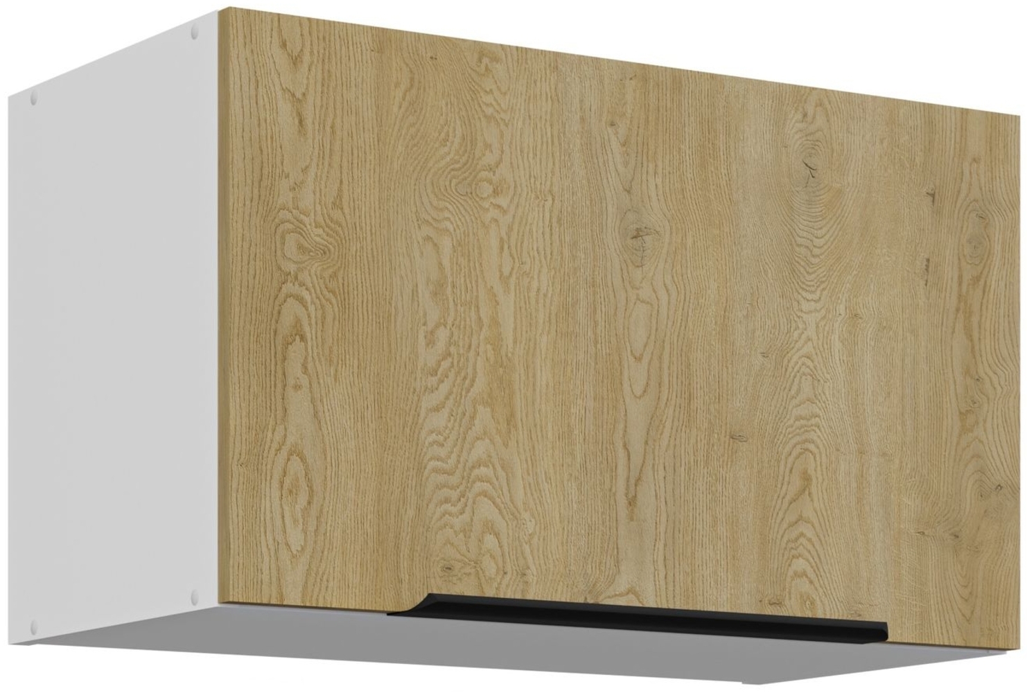 Küchen Kurzhängeschrank 60 cm CREMONA Eiche hell + Weiß matt Küche Küchenzeile Küchenblock Einbauküche Bild 1