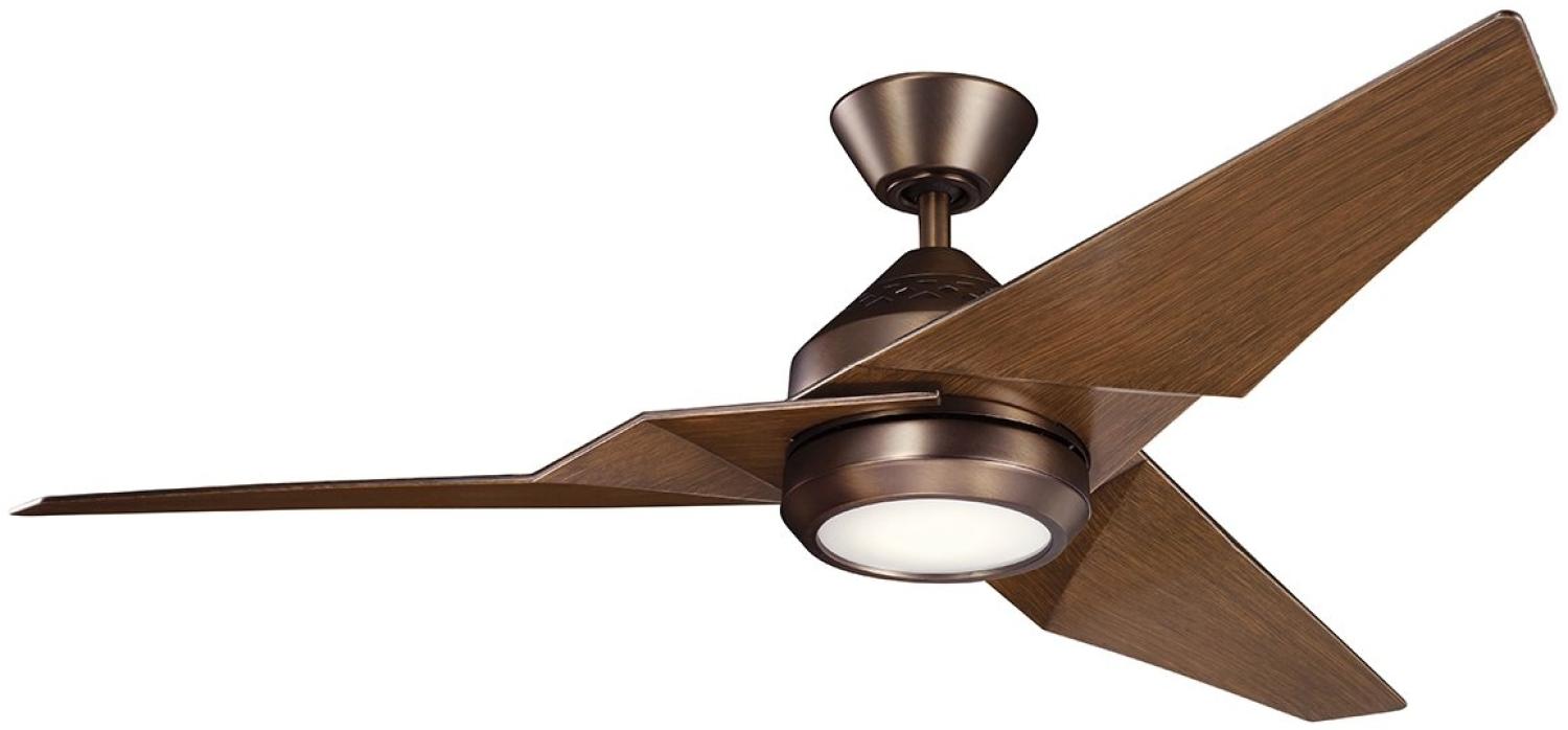 Elstead Lighting Jade Deckenventilator LED Bronze Walnuss Bild 1