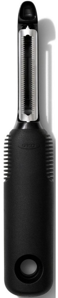 OXO Good Grips Kartoffelschäler Sparschäler / Gemüseschäler, mit geriffelter Edelstahlklinge Bild 1