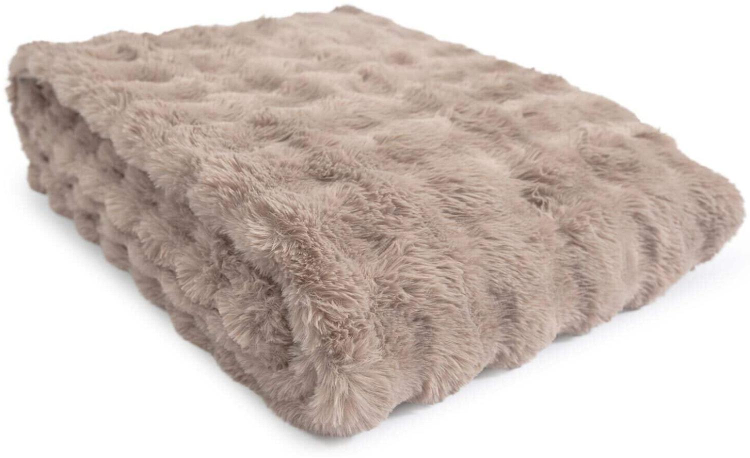 Magma Plaid Aline|140x200 cm| taupe Bild 1