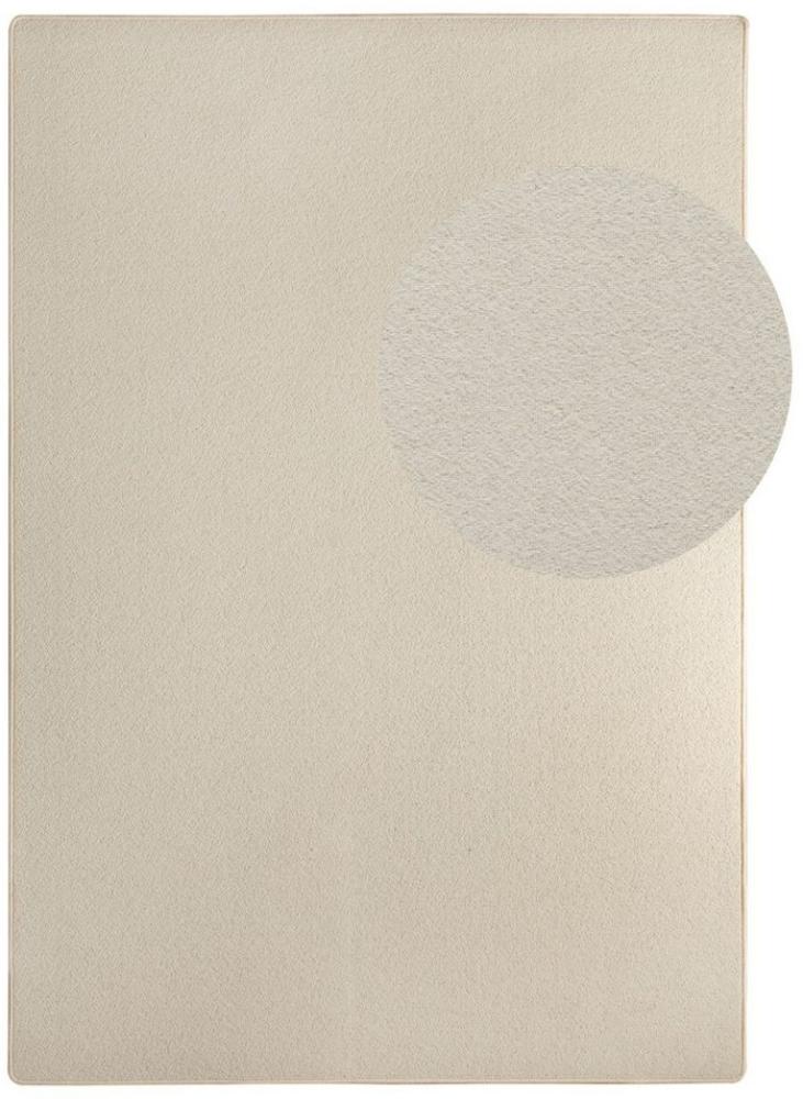 Designerteppich Modern Berber Wellington, Farbe: Creme, Größe: 80x160 cm Bild 1