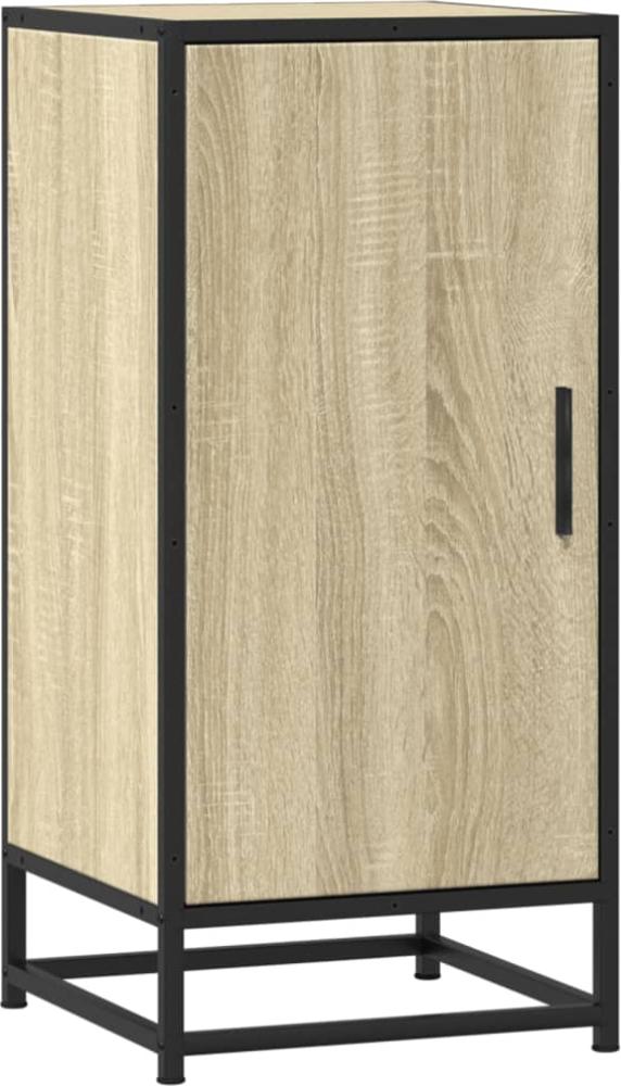 vidaXL Sideboard Sonoma-Eiche 35,5x35x76 cm Holzwerkstoff und Metall 848940 Bild 1