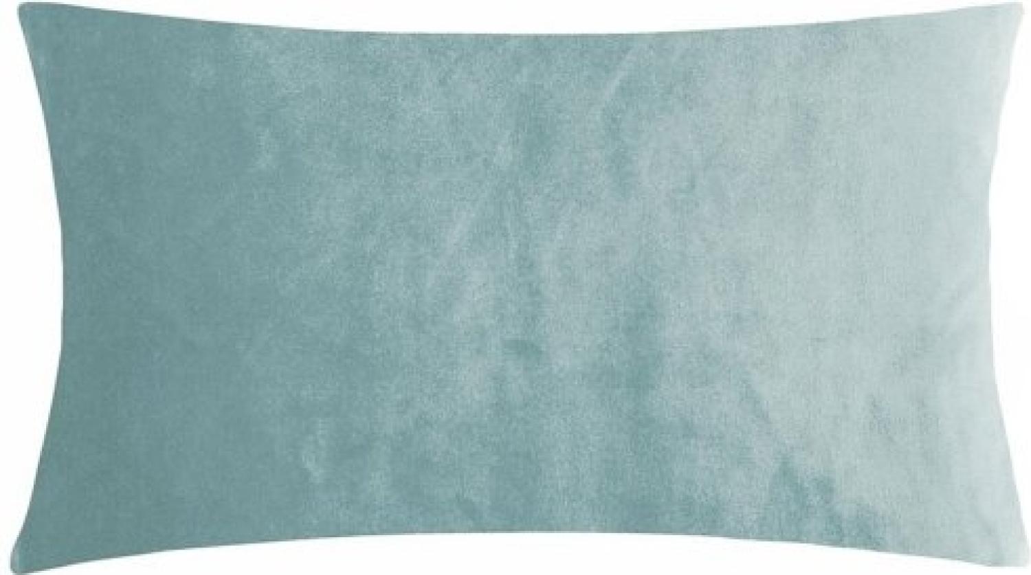 pad Kissenhülle Samt Smooth Aqua Blau (25x50cm) 10424-I40-2550 Bild 1