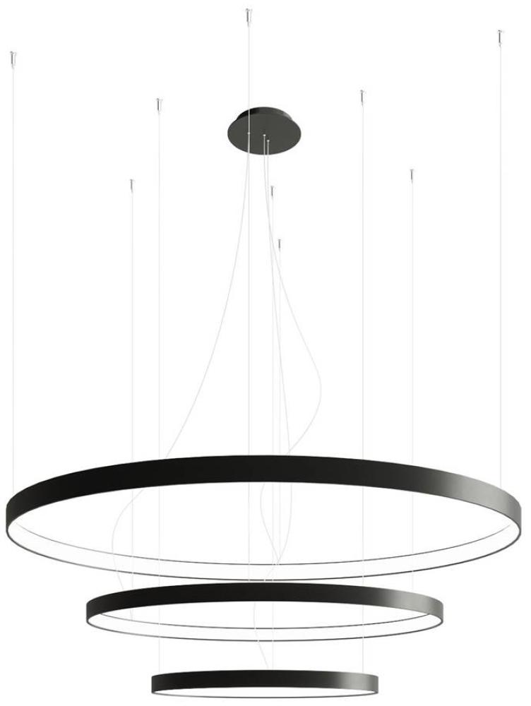 SOLLUX TH. 138 Kronleuchter RIO schwarz 3000K L: 1100, B: 1100, H: 1500, LED/150W Bild 1
