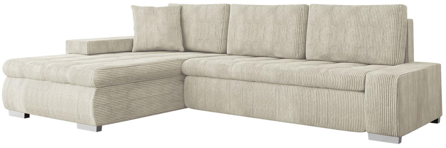 Ecksofa Orkan Mini Cord (Farbe: Poso 100) Bild 1