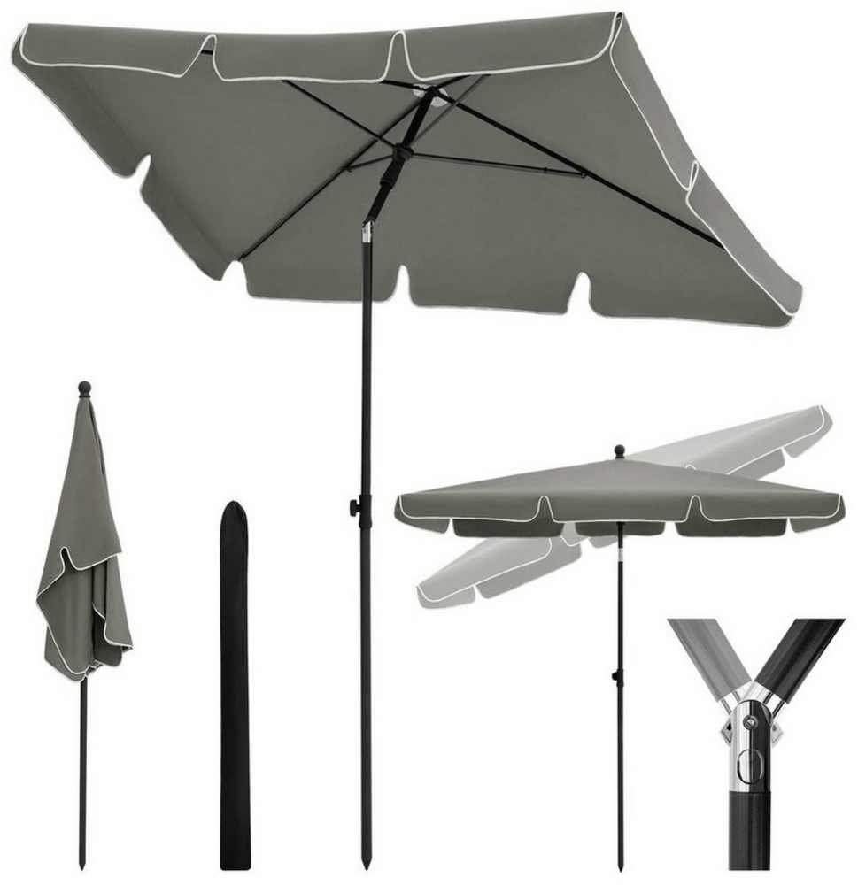 Woltu Sonnenschirm, 45° knickbar, UV-beständig, wasserdicht 200x120 cm Bild 1