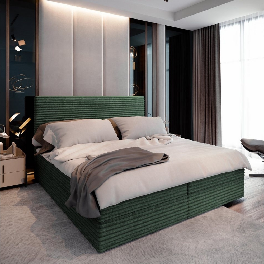 Masseno Boxbett PISA 140x200 cm mit Bonell Matratze und Topper Bild 1