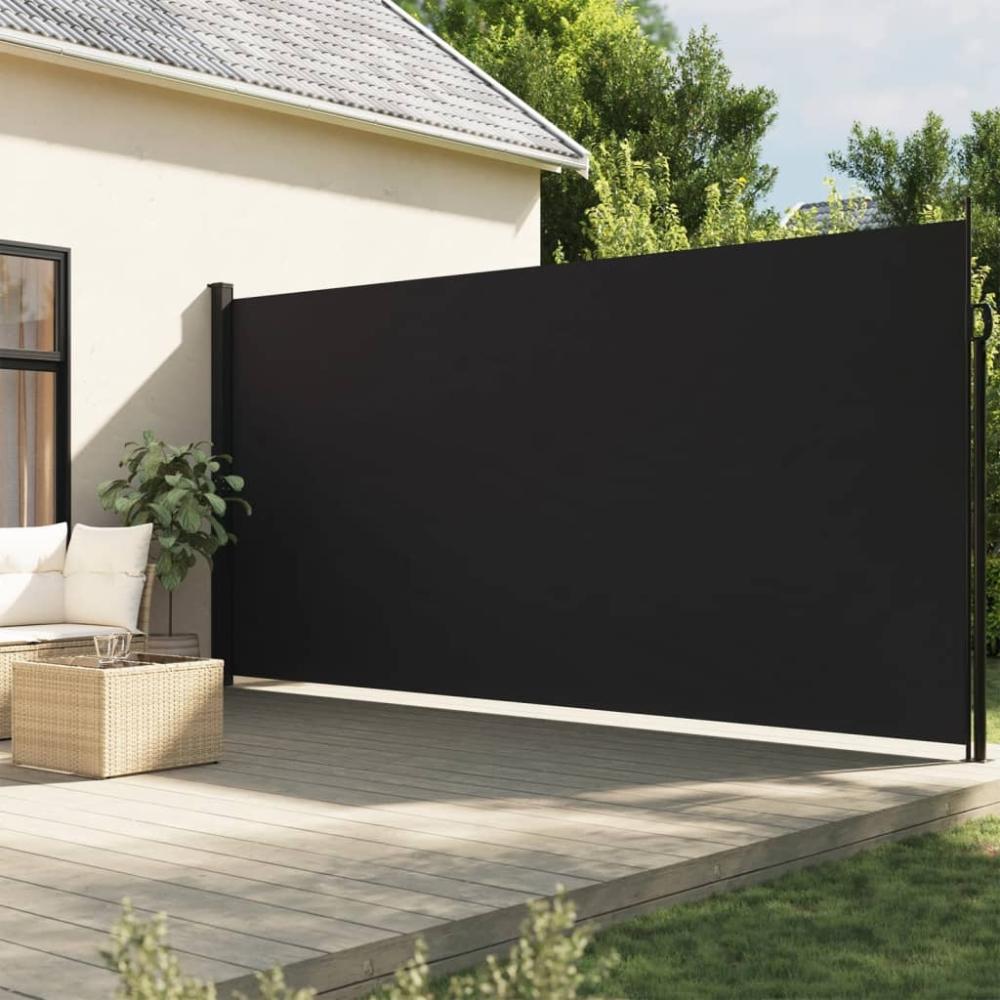 vidaXL Seitenmarkise Ausziehbar Schwarz 220x500 cm 4004474 Bild 1