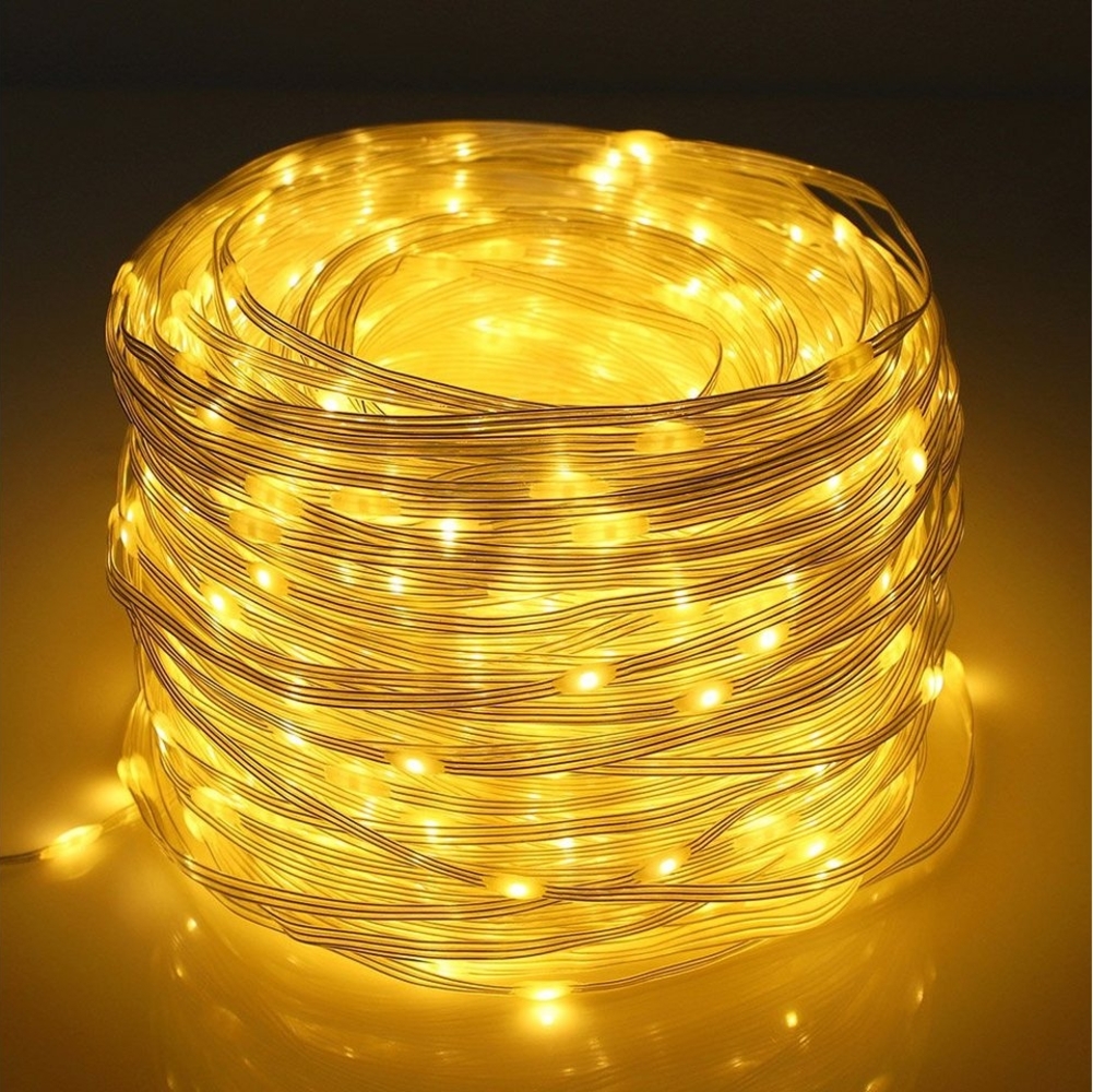 Rosnek LED-Lichterkette 20M-100M,Beleuchtung Lichterschlauch, Party Garten weihnachten Deko, 8 Modi, Speicherfunktion Bild 1