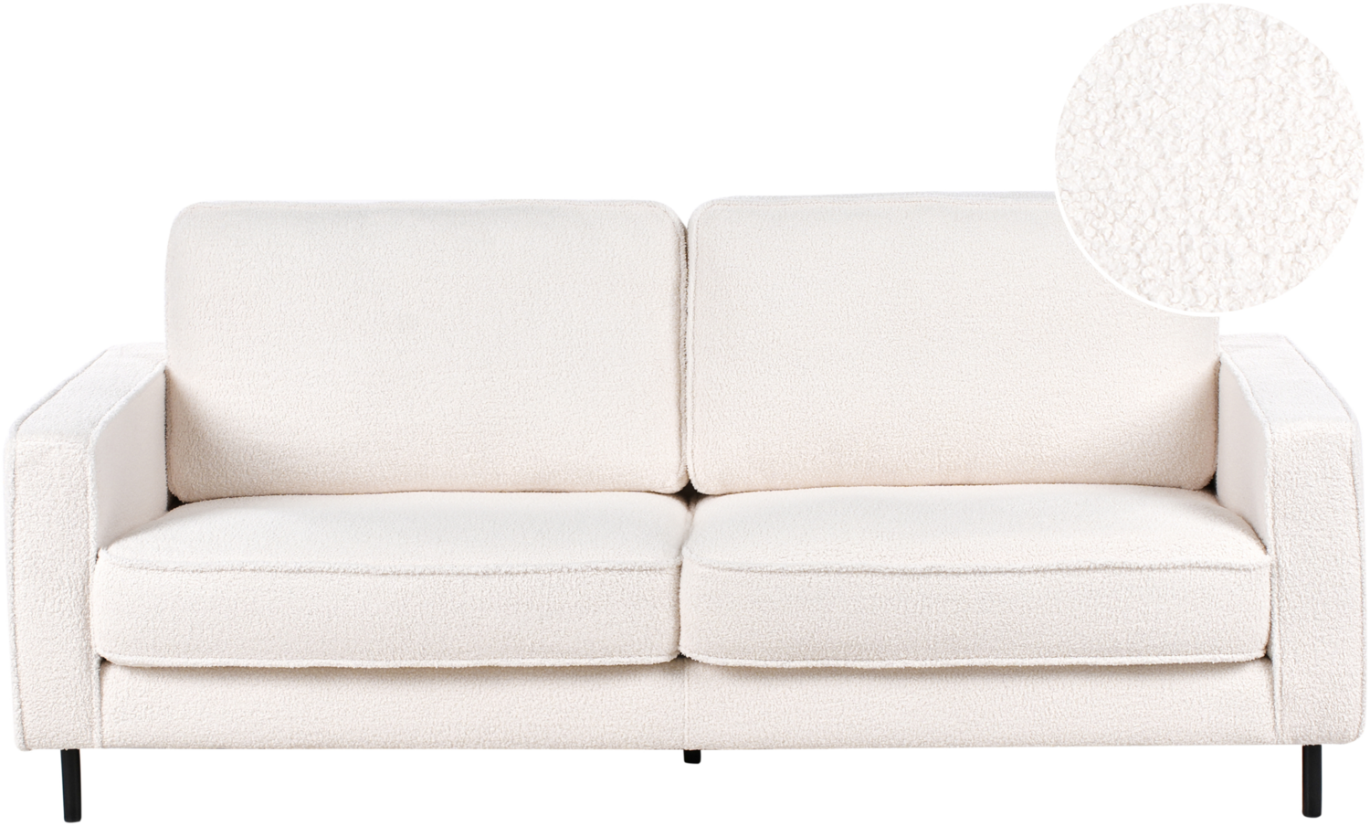 3-Sitzer Sofa Bouclé weiß SAVALEN Bild 1