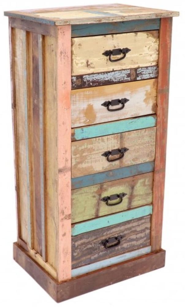 Kommode Retro 60x120x45 aus recyceltem Mangoholz Bild 1