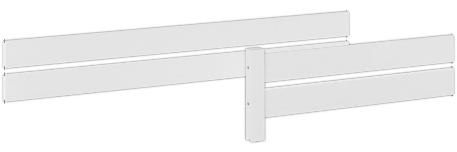 Kindersicherung Rausfallschutz weiß für Etagenbetten Modell 60.16 für untere Liegefläche 60. Kisi-16W Bild 1