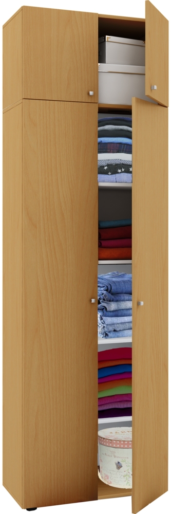 VCM Kleiderschrank Vandol 912259 Buche B. 70 x H. 218 x T. 40 cm Bild 1