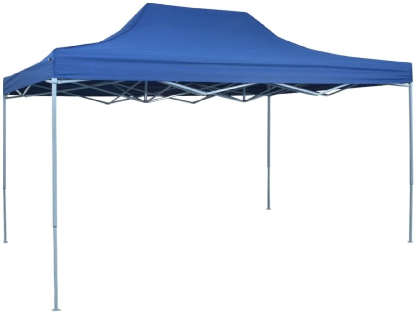 vidaXL Profi-Partyzelt Faltbar 3x4 m Stahl Blau 48889 Bild 1