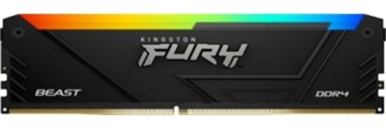 Kingston RAM FURY Beast RGB - 16 GB (2x8 GB Kit) - DDR4 3600 DIMM CL17 Bild 1