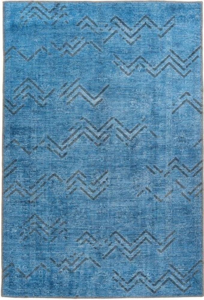 Antique 325 Blau Teppich | Flachflor | 80 x 150 cm | Teppich Bild 1