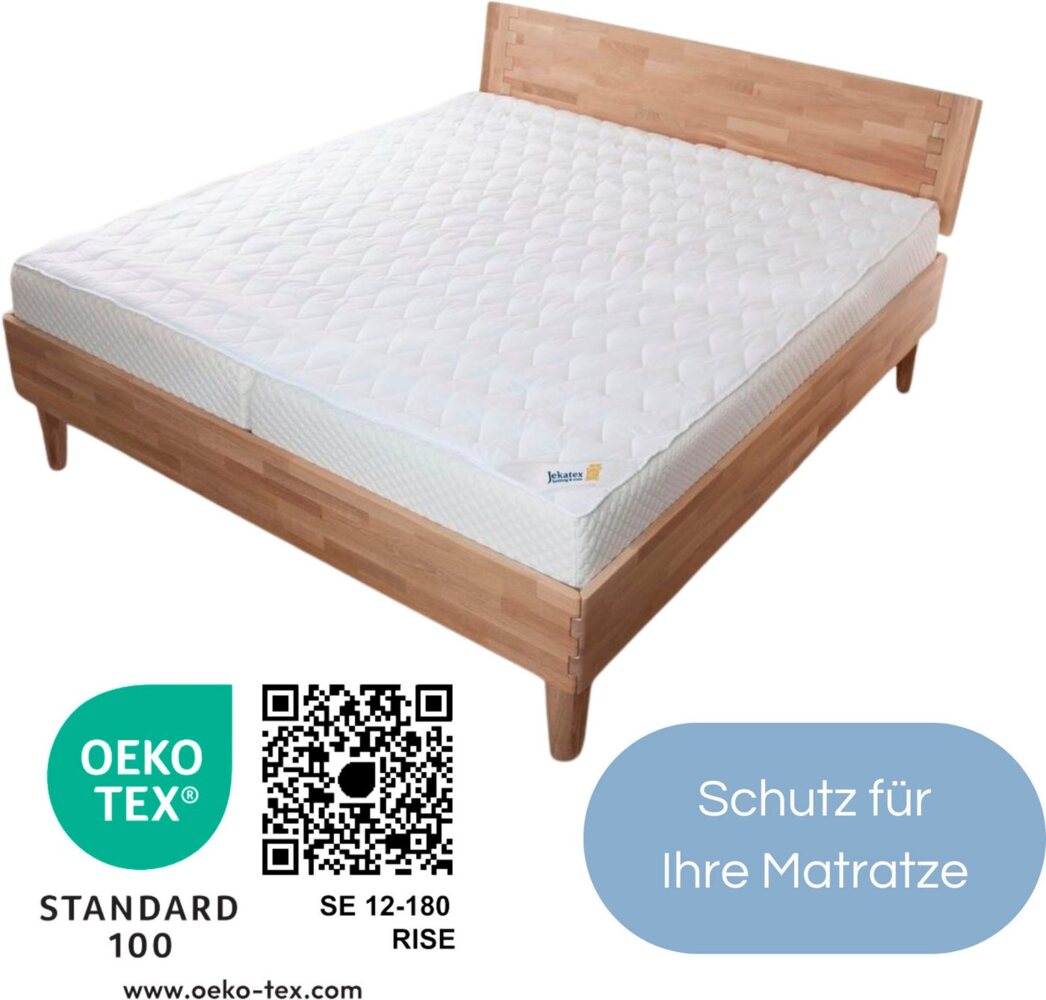 Matratzenauflage Aloe Vera Jekatex, Auflage 90x200 cm für Matratze mit Aloe Vera veredelt. Bild 1