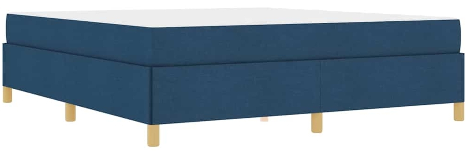 vidaXL Bettrahmen mit Matratze Blau 180 x 200 cm Stoff 3398961 Bild 1