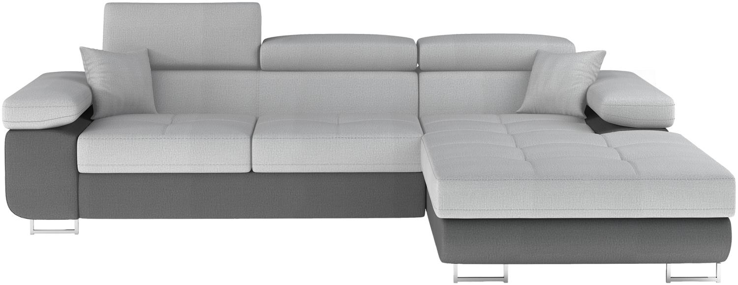 Armando, Ecksofa, Eckcouch, Grau Bild 1