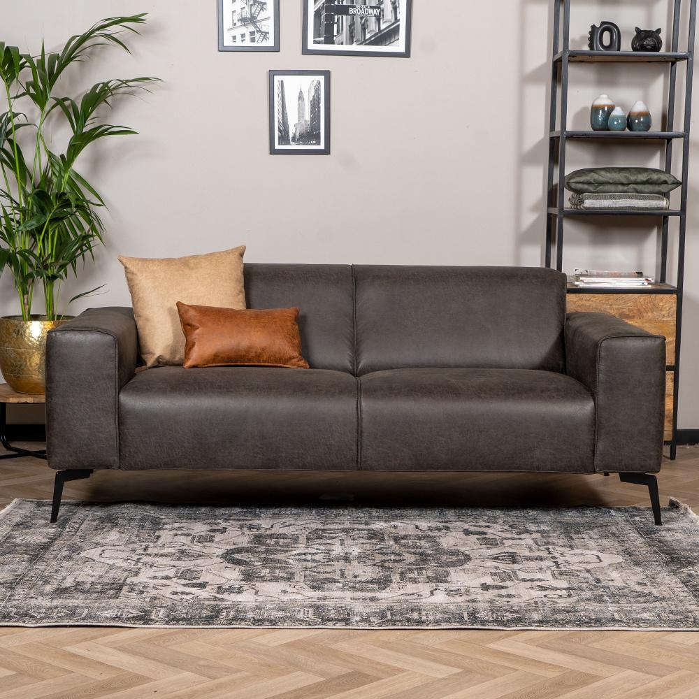 Bronx71 Leder Sofa Vegas 2,5-Sitzer anthrazit Bild 1