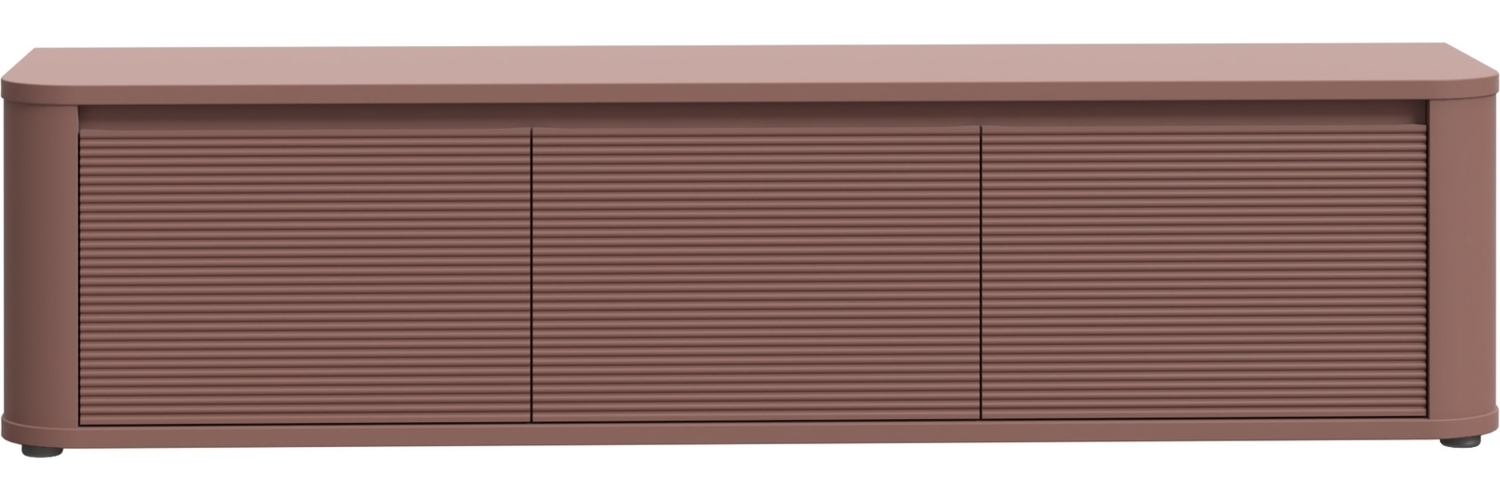 Lowboard >BREATHTAKER< 3 Türen, soft-close, terrakottafarbig - 168x41,5x41,3cm (BxHxT) Bild 1