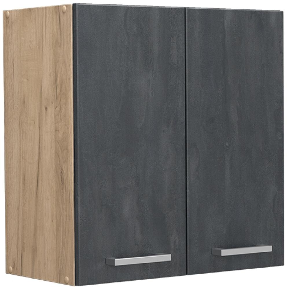 Vicco Hängeschrank R-Line Schwarz Beton Eiche 60 cm Bild 1