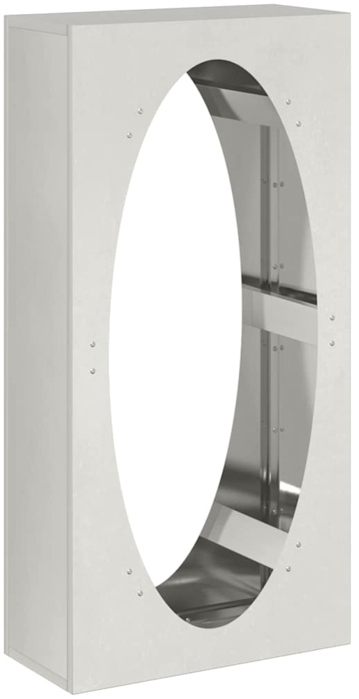 vidaXL Brennholzregal 50x23x100 cm Edelstahl 864185 Bild 1