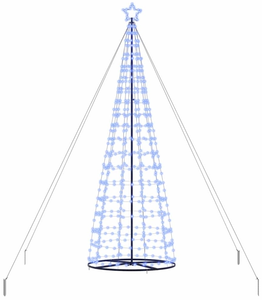 vidaXL LED-Weihnachtsbaum mit 800 LEDs mit Ständer Blau 400 cm Eisen 42018764 Bild 1