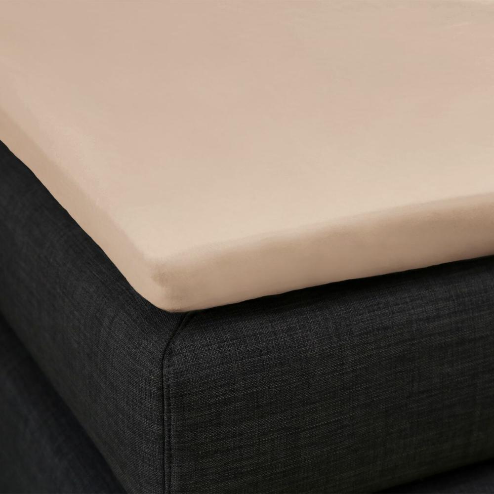 Formesse Topper Spannbettlaken Bella Gracia La Piccola|200x200 cm| champignon Bild 1