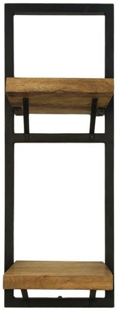 HSM collection Wandregal Levels Mangoholz Eisen 70cm Bild 1