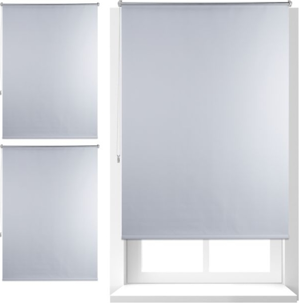 3x Thermo Verdunklungsrollo 110x160 weiß Bild 1