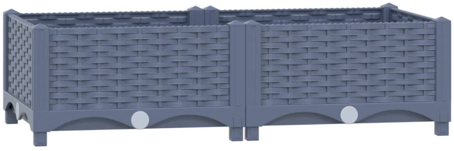 vidaXL Hochbeet 80x40x23 cm Polypropylen 310398 Bild 1