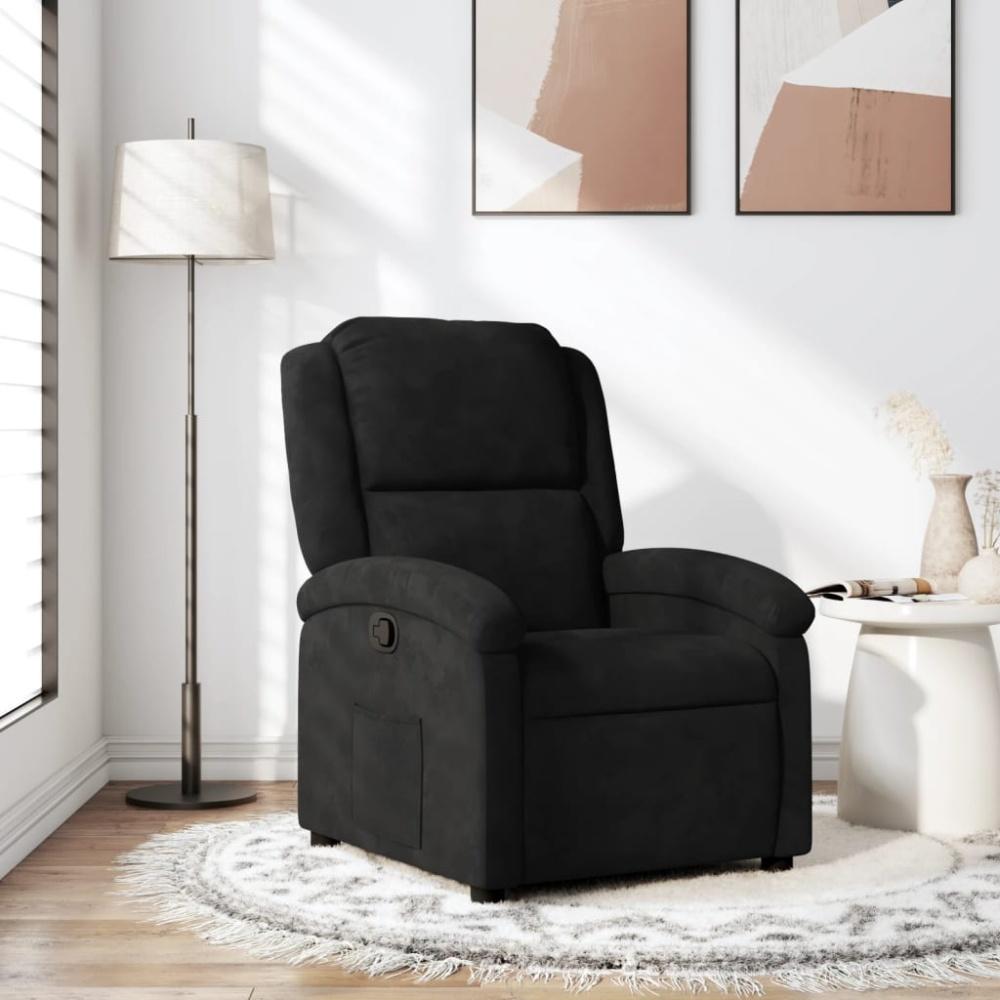 vidaXL Relaxsessel Schwarz Samt 371803 Bild 1