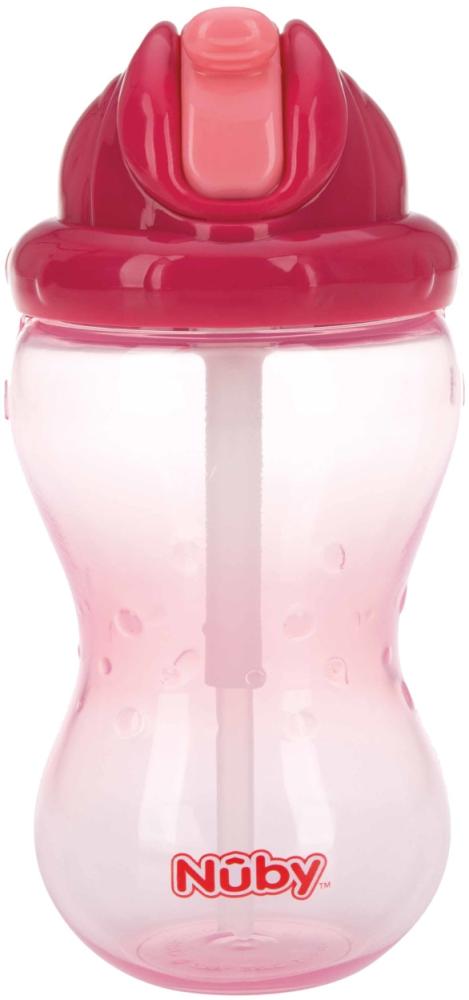 Nuby Flip-It Trinkbecher - 360 ml - Rosa Rosa Bild 1