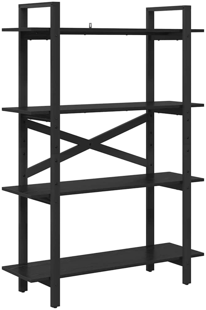 vidaXL Bücherregal Schwarz Eichen-Optik 100 x 33,5 x 140 cm 883940 Bild 1