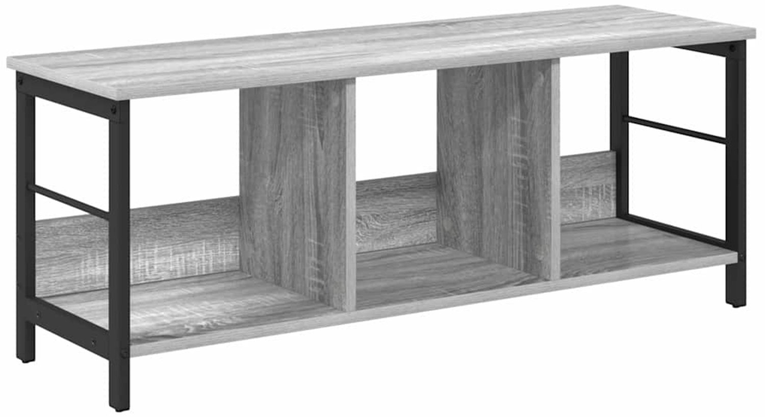 vidaXL Bücherregal Graues Sonoma 102 x 32 x 40,5 cm Holzwerkstoff 884021 Bild 1