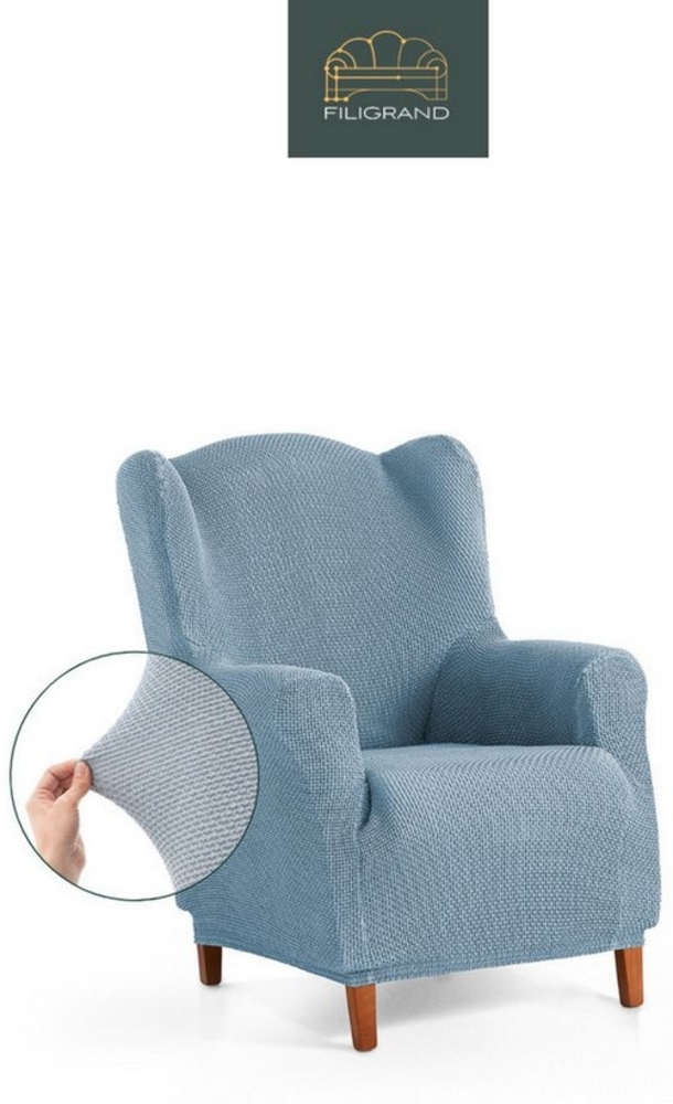 Belmarti Sesselhusse Bezug für Sessel, Relaxsessel, Ohrensessel made in Spain, elastisches Material, hochwertiger und langlebiger Baumwollmix Bild 1