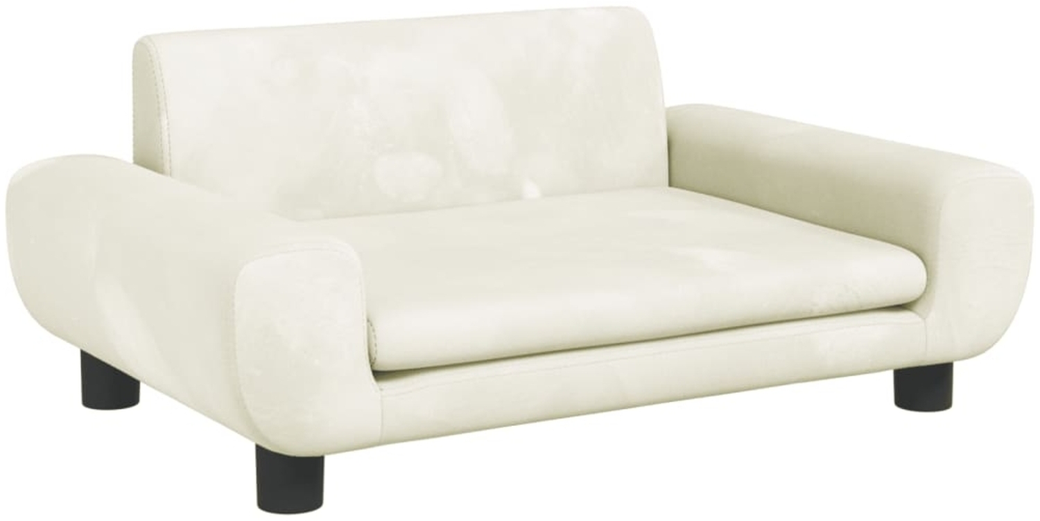 vidaXL Kindersofa Creme 70x45x33 cm Samt 3196392 Bild 1