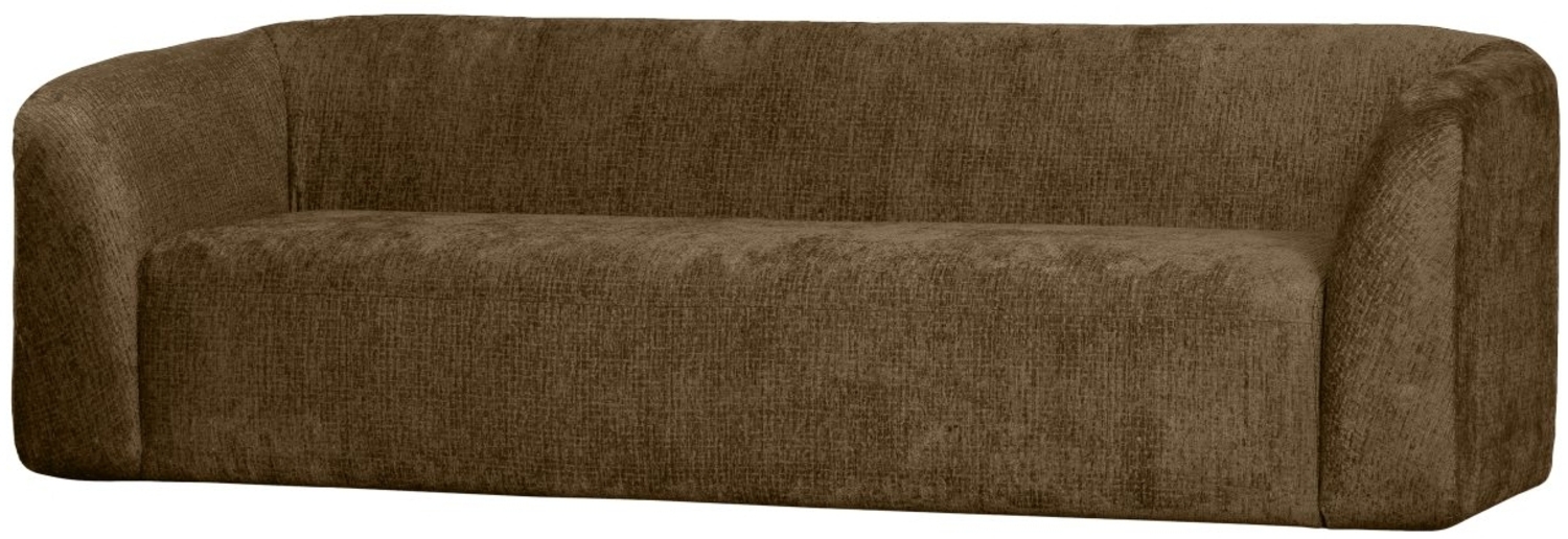 Sofa Sloping 3-Sitzer aus Struktursamt, Brass Bild 1