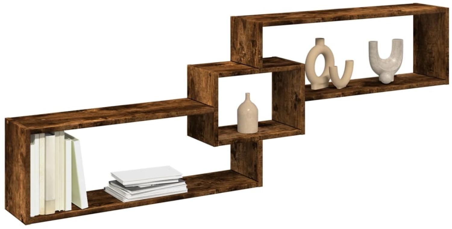 vidaXL Wandschrank 158x18x53 cm Räuchereiche Holzwerkstoff 854818 Bild 1