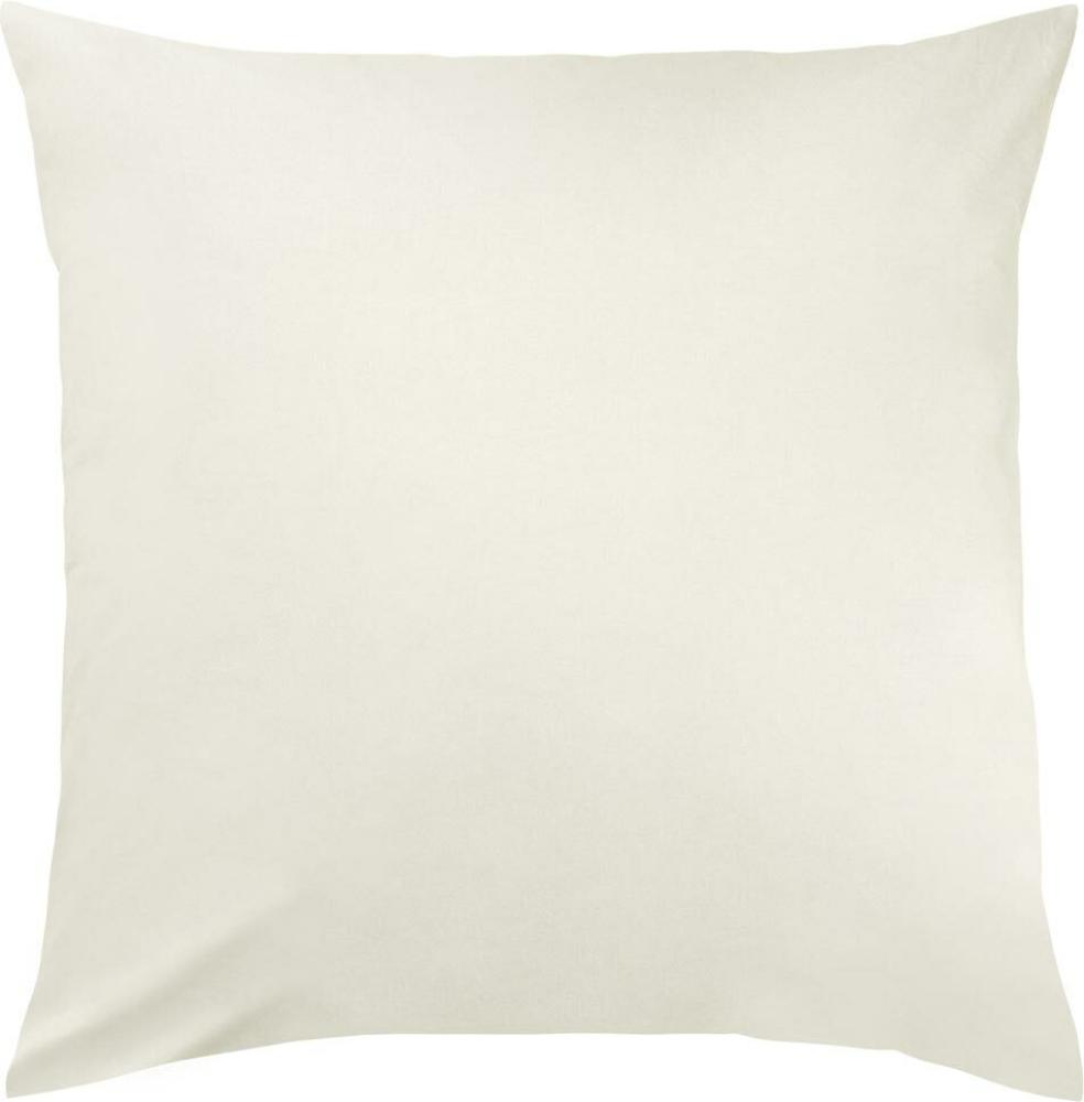 Traumschlaf Uni Mako-Satin Kissenbezüge|40x40 cm| creme Bild 1