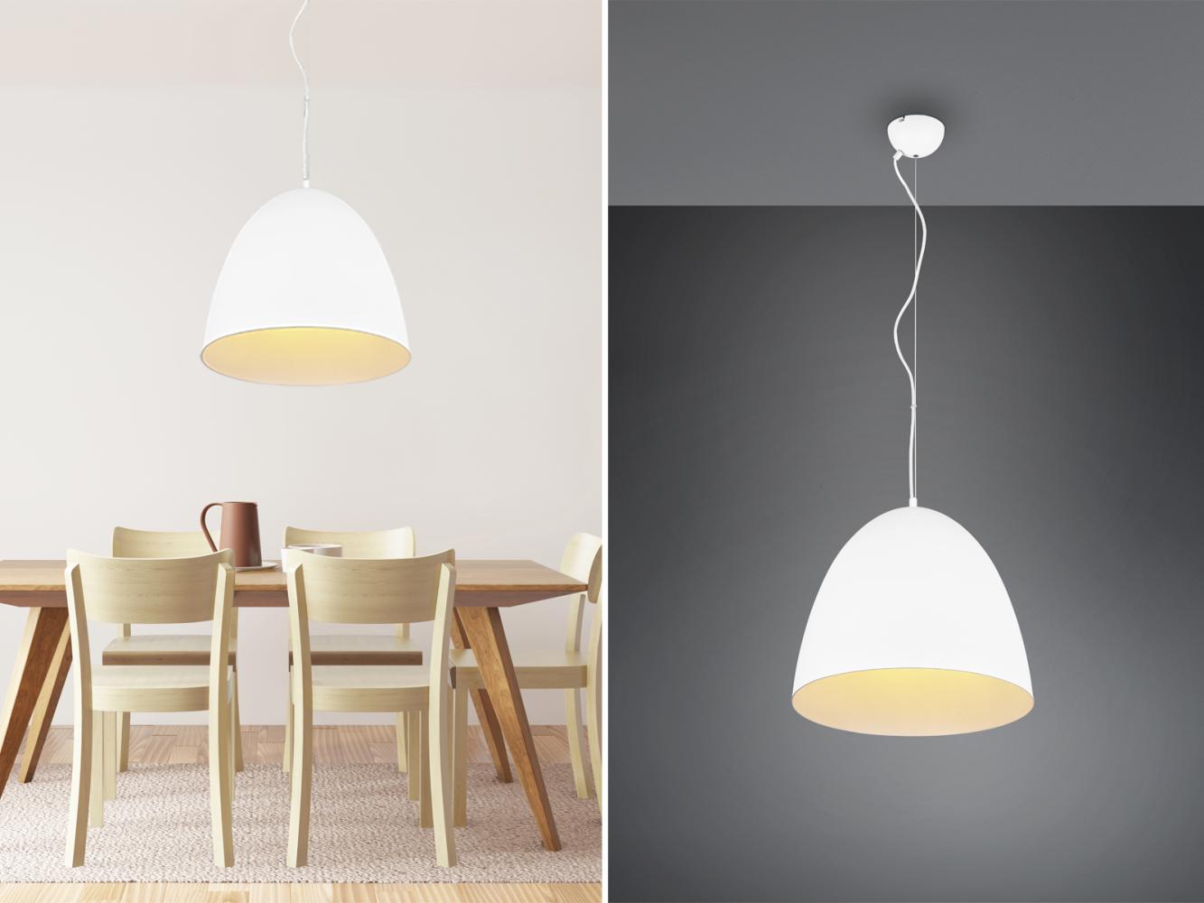 meineWunschleuchte LED Pendelleuchte, Dimmfunktion, LED wechselbar, warmweiß, Industrial Lampe über-n Esstisch einflammig Kochinsel hängend, Ø 40cm Bild 1