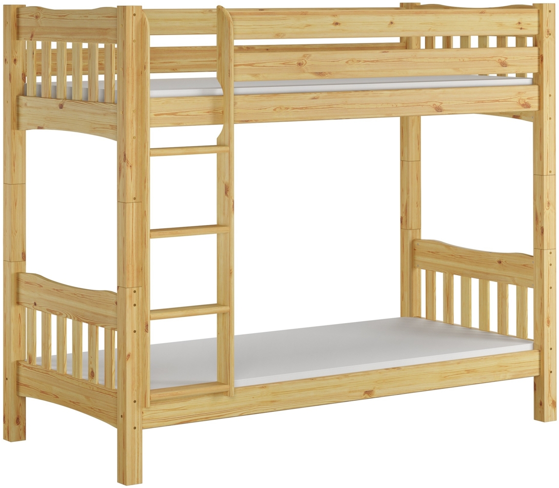 Erst-Holz Etagenbett Kiefer natur 90x200 Bild 1