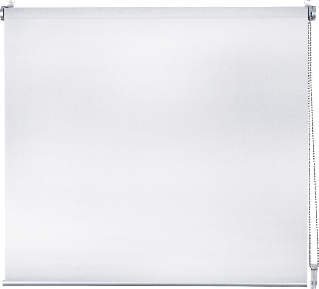 ondeco Klemmrollo ohne Bohren, Sichtschutz Rollo Fenster innen und Tür mit Klemmträger Smart tauglich - Weiss - 60x150 cm Bild 1