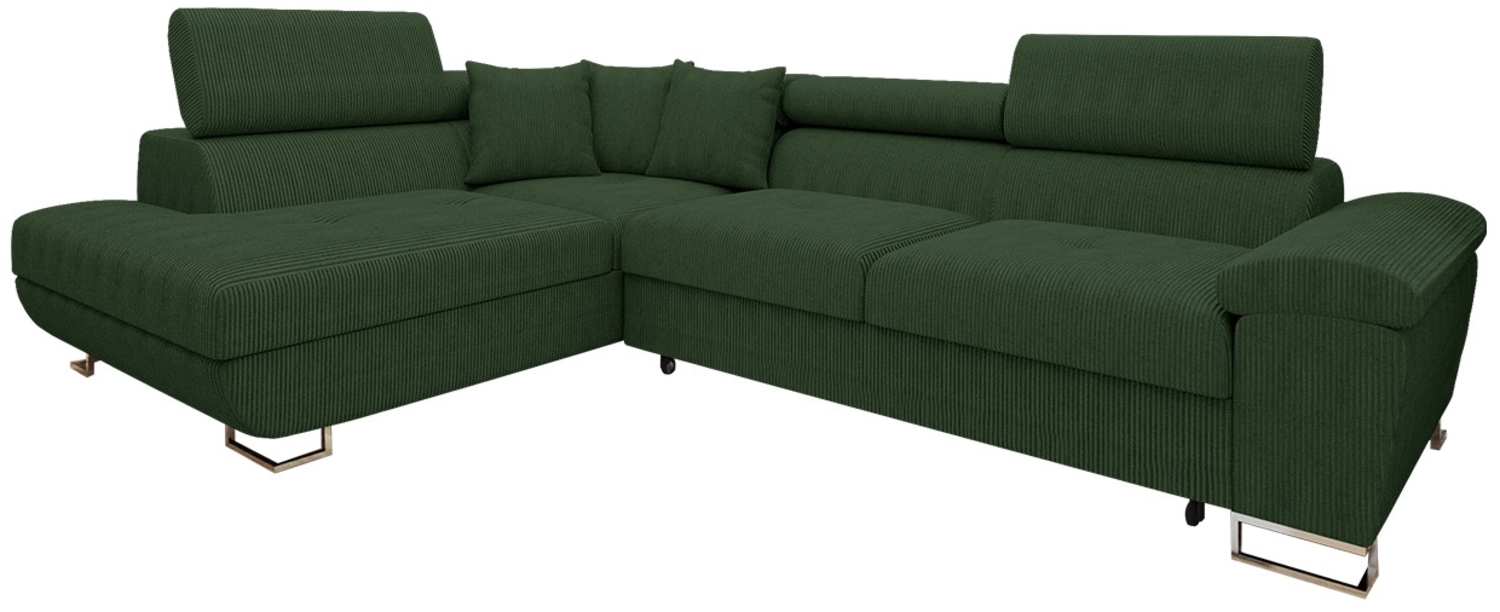 Ecksofa Cotere Cord (Farbe: Poso 14, Seite: Links) Bild 1